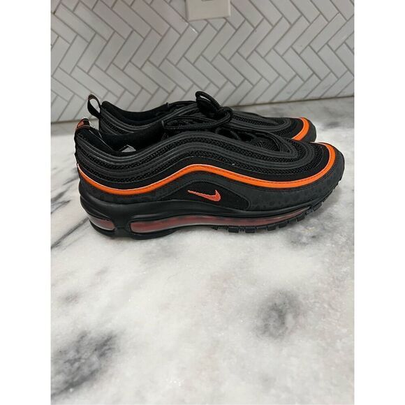 Nike Other - Grade School Nike Air Max 97 Black/Black-Safety Orange (DX3088 001) - size 6.5